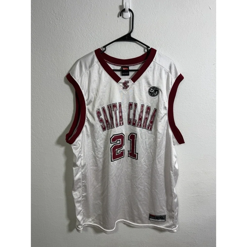 Vintage Nike Santa Clara Broncos #21 Basketball Jersey / Size 2XL